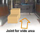 Slider Board: Joint for wide area